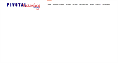 Desktop Screenshot of pivotaltutoring.com