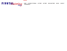 Tablet Screenshot of pivotaltutoring.com